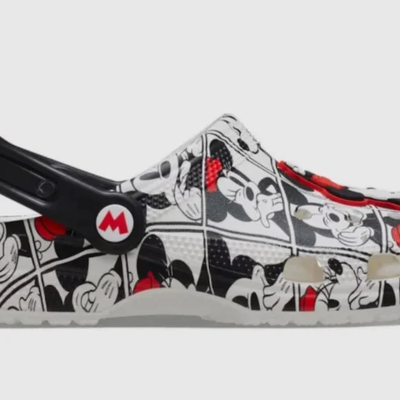 Crocs Mickey And Minnie Classic Clog Men's Size 8/Women's 10 Sandals Disney - Picture 2 of 4